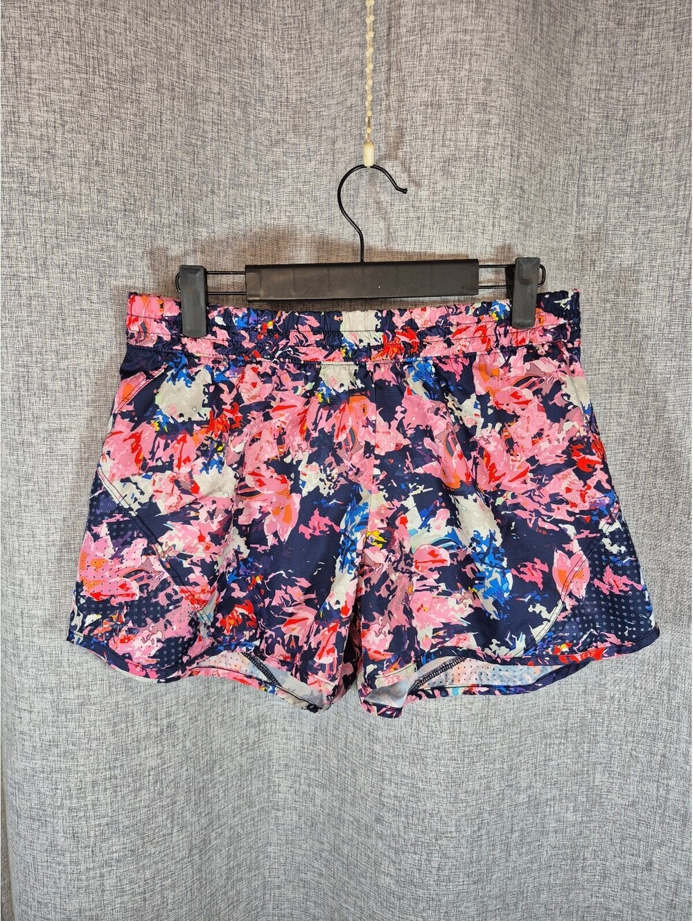 PBX Pro Women’s Floral Running Shorts Medium Built In Brief Athletic Workout